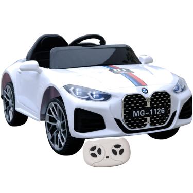 Imagem de Carro Eletrico Infantil BMW S4 Branco com Controle Remoto 12V