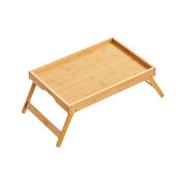 Imagem de MYCENSE Mesa de Cama Dobrável Mesa de Laptop Bambu Pequeno Multiuso Notebook Simples Stand Laptop Bate de Bandeja de Bandeja para Dormitório em Casa
