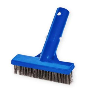 Imagem de Escova com cerdas de aço 12 cm limpeza de piscina alvenaria  - POOLTEC