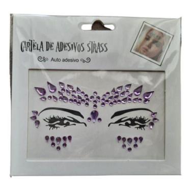 Imagem de Adesivo Carnaval Pedras Tipo Strass Rosto Maquiagem - BLF