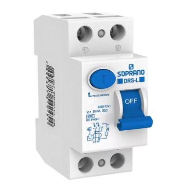 Imagem de Interruptor Diferencial Residual IDR DRS2-L 63A 40A 25A SOPRANO, 25A