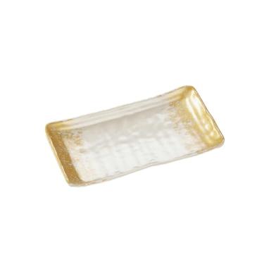 Imagem de Pratos de mesa retangulares para restaurante panela quente, imitação de porcelana para churrasco, prato de lanche criativo-WXP086