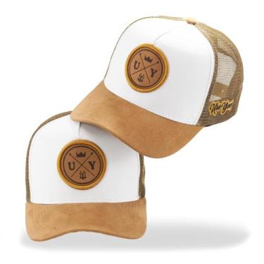 Imagem de Boné Trucker Country Com Aba Camurça Brasão UY Rodeio Peão - Pampas Co