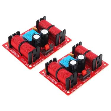 Imagem de DriSentri Crossover de alto-falante de 3 vias, unidade de alto-falante de 3 vias de 150 W, alto-falantes residenciais Hi-Fi, divisores de frequência de áudio, filtros crossover