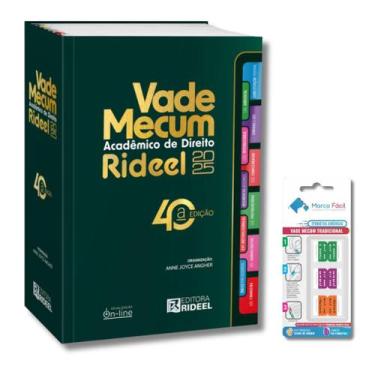 Imagem de Vade Mecum Acadêmico Direito Rideel 40ª Edição 2025 + Etiquetas Marca 