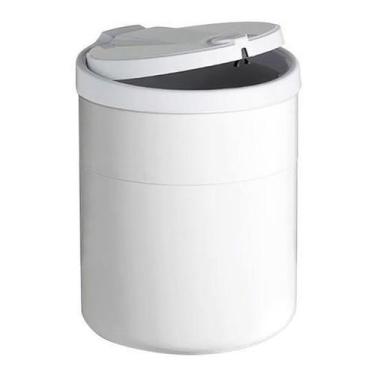 Imagem de Lixeira De Pia Plástico Com Tampa Click 3 Litros Versátil - Viel, Bran