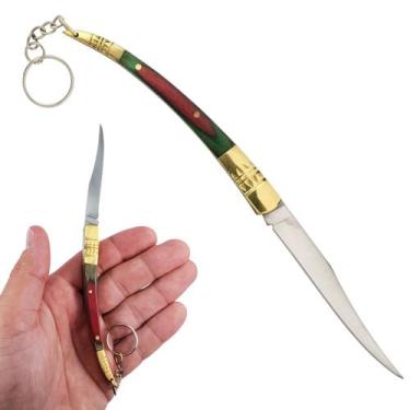 Imagem de Canivete Aço Inox, Cabo de Madeira e Abertura Manual para Facilidade e