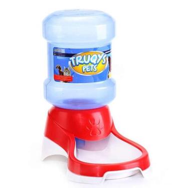 Imagem de Bebedouro Automático Truqys Pets Vermelho com Galão