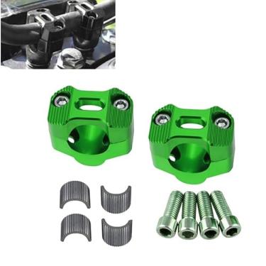 Imagem de GWH Universal Motorcycle 7/20.3 cm 1 1/20.3 cm 22MM 28MM CNC guidão guidão elevadores ajustáveis Fat Bar Adaptadores Grampos de montagem para EXC KLX KXF YZF CRF XR SX SXF XCW WR YZ Dirt Pit Bike