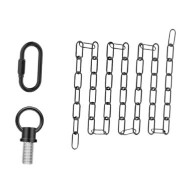 Imagem de WeiLaiKeQi Cadeia de corrente de suspensão de iluminação para acessório de luminária, instalação fácil, corrente de loop de metal 10feet para pingente de