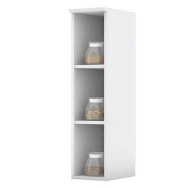 Imagem de Armario Aereo Com Nicho MDF 20 cm Americana C360 Branco Henn, Branco