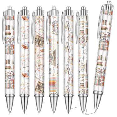 Imagem de Humyoun 24 canetas para amantes de livros, presentes com tema de leitura a granel, canetas esferográficas, livros de leitura, clubes, ideias para mulheres, leitoras, bibliotecárias, amantes literários