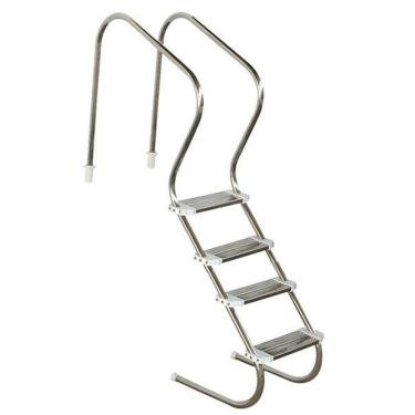 Imagem de Escada Para Piscina Confort 2 Polegadas 4 Degraus Inox Duplo - Sodramar