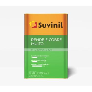 Imagem de Acrilico fosco branco 18,0l rende e cobre muito suvinil - SUVINIL STAN