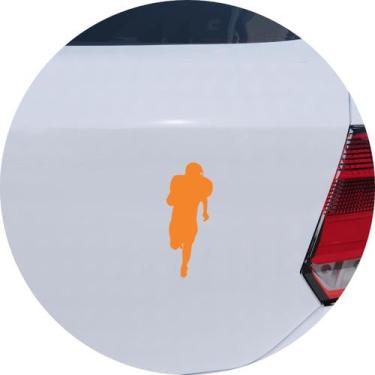 Imagem de Adesivo de Carro Jogador de Futebol Americano - Cor Laranja - Melhor A