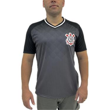 Imagem de Camisa Corinthians Coimbra Gola V Recorte Masculina-Masculino