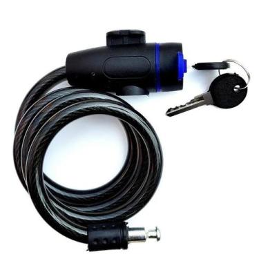 Imagem de Cabo de Aço Anti-Roubo para Motocicleta e Bicicleta - Trava de Seguran