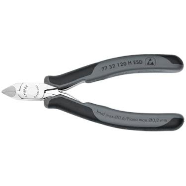 Imagem de KNIPEX Ferramentas - Cortadores diagonais eletrônicos com bordas de corte de metal de carboneto, ESD (7732120HESD)