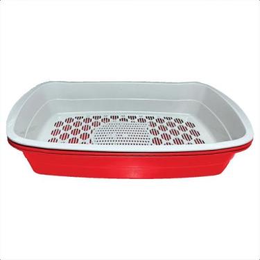 Imagem de Caixa De Areia Inteligente Gatos Furba Com Tela - AVIPET, Vermelho