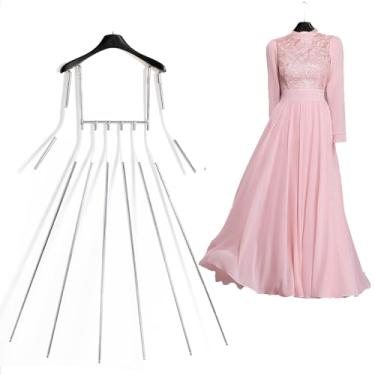 Imagem de Cabides de exibição de roupas em forma de corpo de metal com braços de cintura ajustáveis, suporte para boutique de varejo, tronco de manequim feminino para mostra de fotografia, A10 (preto, sem sutiã