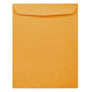 Imagem de JAM PAPER Envelopes comerciais de catálogo aberto de 30 x 38,5 cm - Marrom Kraft Manila - Pacote com 100