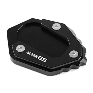 Imagem de Acc-Creativity Suporte para pé de motocicleta com ampliador lateral para placa de extensão compatível com BMW F750GS F850GS Adventure 2021 (preto)