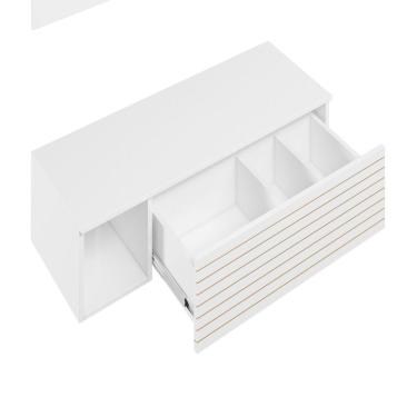 Imagem de Penteadeira Suspensa Joy Com Espelho E 1 Gaveta Para Quarto