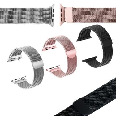 Imagem de Pulseira Magnetica Relogio Smartwatch Kit 3 Pulseiras Ima
