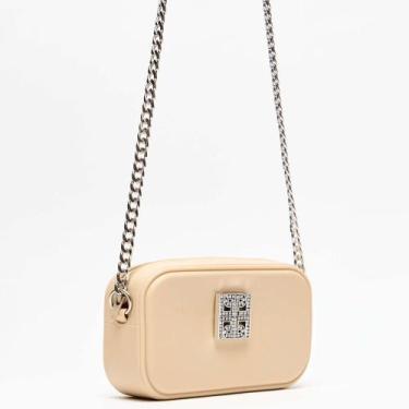 Imagem de Bolsa Crossbody Lança Perfume Vazada In25 Bege Feminino, Único, Beige