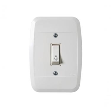 Imagem de Interruptor Embutir Lampada Gravada 1 T Branca 41105 - Pezzi