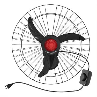 Imagem de Ventilador Parede Good 60cm Aço Ponente Instala Facil Lcg Cor da estrutura:Preto;Voltagem:127
