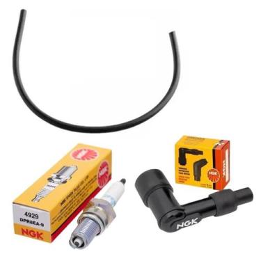 Imagem de Vela Ignição, Cachimbo, Cabo Cg Titan Fan 125 2002 a 2008 - Magnetron