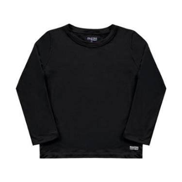 Imagem de Blusa Infantil Unissex Térmica Preto - Fakini-Unissex