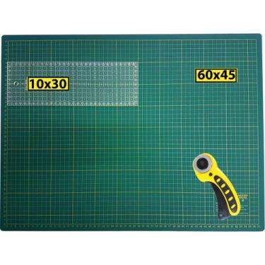 Imagem de Base Corte A2 60x45 Régua 10x30 Cortador Scrapbook Patchwork - De Acor