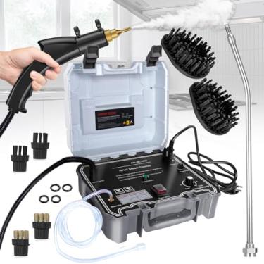 Imagem de HCCTWOOW Limpador A Vapor Portátil, Vaporizador De Alta Pressão 1500 W Para Limpeza (Vaporizador Branco Temperatura)