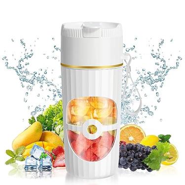 Imagem de PONDI Liquidificador Portátil De Vidro Para Smoothies E Shakes - Usb-C Recarregável, 15 Oz/450 Ml, Mini Pessoal Sem Fio, Misturador Frutas, Ideal Casa, Viagens, Praia, Escritório, Uso Esportivo (Bra