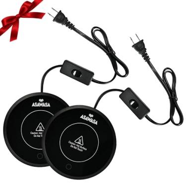 Imagem de ASAWASA Aquecedor De Velas Inteligente Para Jarras Grandes, Aquecedores Canecas Café, Com Interruptor Gravidade, Desligamento Automático, Libera O Aroma Forma Segura E Uniforme, Mantém A Bebida Aque