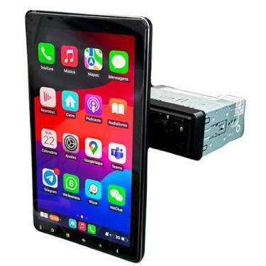 Imagem de CENTRAL MULTIMIDIA TELA QLED 10" DESTACÁVEL, GIRATÓRIA, FLUTUANTE ANDROID 13, 2/32GB, USB, SD, AUX, BLUETOOTH, ESPELHA ANDROID E IOS, CARPLAY E ANDROID AUTO, CONECTIVIDADE COM OU SEM FIO