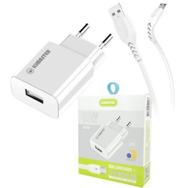 Imagem de Carregador V8 1USB QC 15W T502UV Kimaster Micro USB