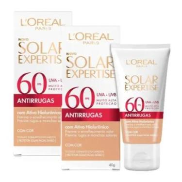 Imagem de Kit protetor solar loreal antirrugas com cor fps 60 com 2 - L'Oreal