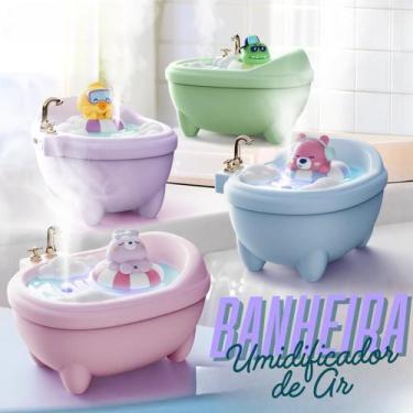Imagem de Umidificador Ar Infantil Banheira USB 340ml Com luz ambiente e Purific