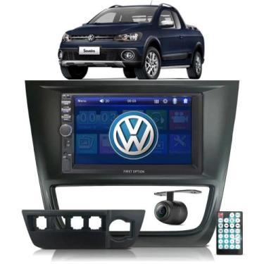 Imagem de Central Multimidia Saveiro G6 Mp5 Espelhamento Moldura Câmera De Ré - 