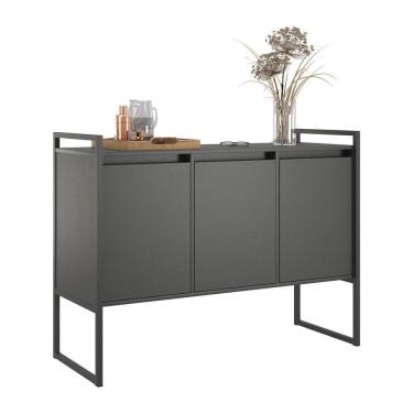 Imagem de Buffet 3 Portas Rouxe Preto Onix