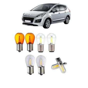 Imagem de Lâmpadas Led Traseira Seta Ré Freio Peugeot 3008 11 a 15 - AUTOVEX