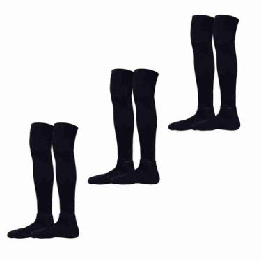 Imagem de Kit 3 Meião de Futebol Kanxa Profissional, Preto