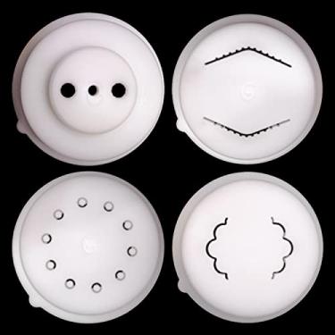 Imagem de PASTADISC - Coleções de discos em forma de macarrão adequadas para máquina de macarrão e macarrão Philips Avance, acessórios para máquina de macarrão, conjunto de discos 4 em 1 - Cavatappi, macarrão