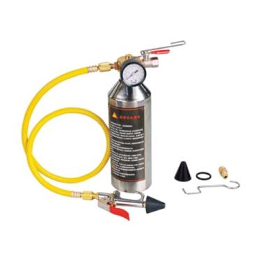 Imagem de QccHieUs Kit de Descarga de Linha de Ar Condicionado Automotivo, Recipiente de Descarga de Ar Condicionado Multifuncional, Garrafa de Limpeza, aço inoxidável