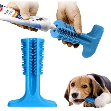 Imagem de Mordedor Escova Dental Cachorro Resistente Dog 11 cm Azul - Art Pet