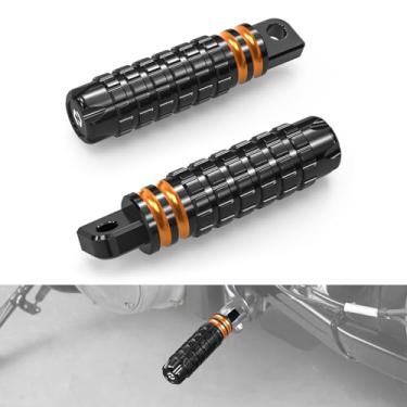 Imagem de NICECNC Apoio para os pés traseiro laranja compatível com Harley Forty Eight XL1200XS Special 2018-2019, ferro 1200 XL1200NS 2018-2021, Sportster 883 Roadster XL883R 2015-2020, veja acessórios