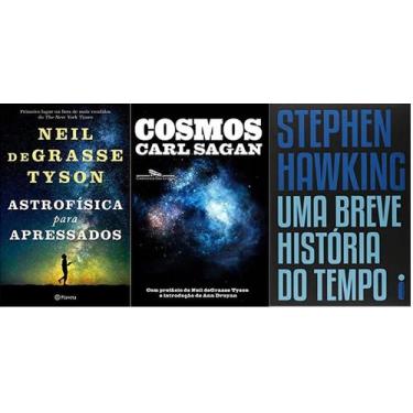 Imagem de KIT 3 LIVROS Astrofísica para apressados + COSMOS + Uma Breve História